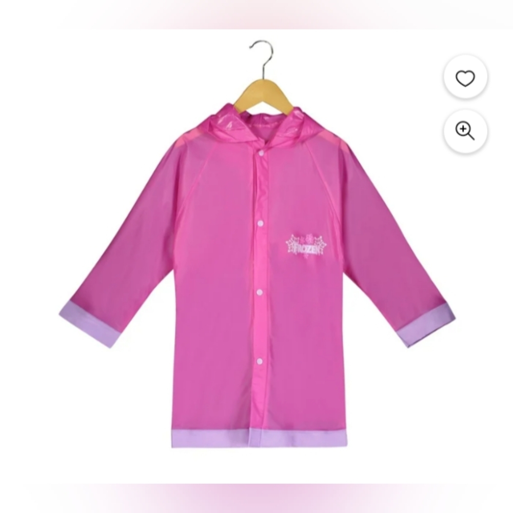 NWOT, Disney, Girls, Raincoat, size large, color pink 🩷